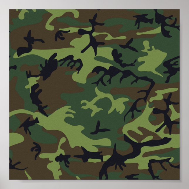 Camouflage Green Poster (Front)