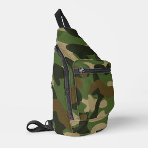 Camouflage Green Sling Bag