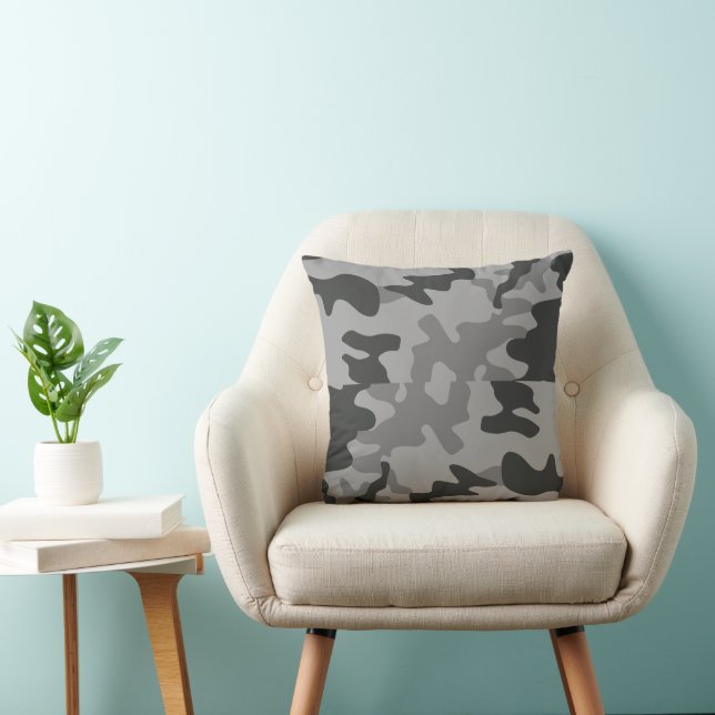 Camouflage Grey Accessories Cushion (Chair)