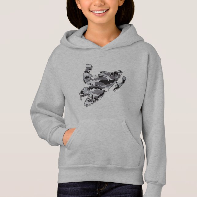Camouflage Grey Snowmobiler (Front)