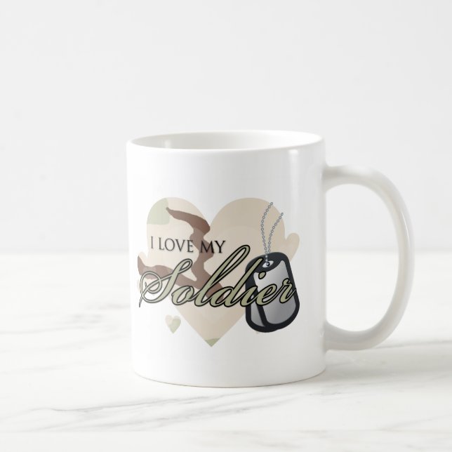 Camouflage Heart Coffee Mug (Right)