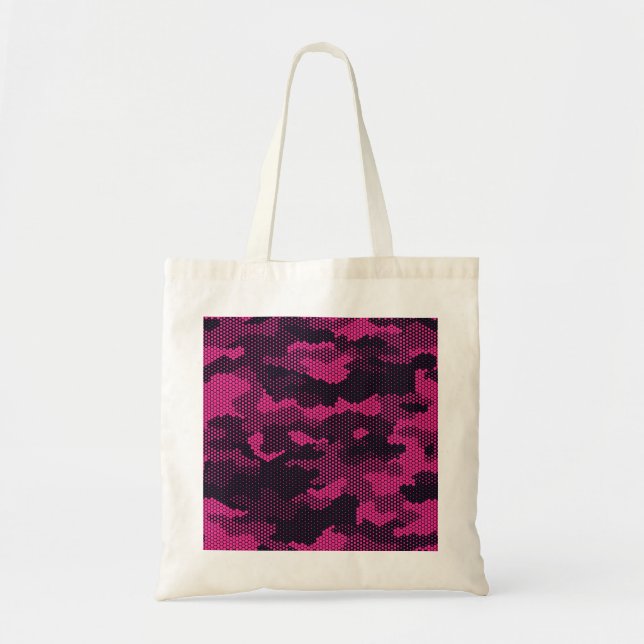 Camouflage hexagonal, military texture background tote bag (Front)