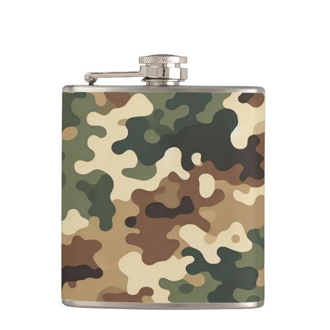 Camouflage Hip Flask (Front)