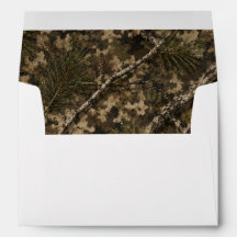 Camouflage Lined Envelope