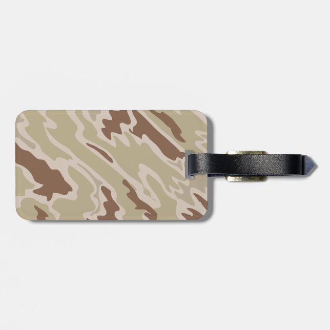Camouflage Luggage Tag (Back Horizontal)