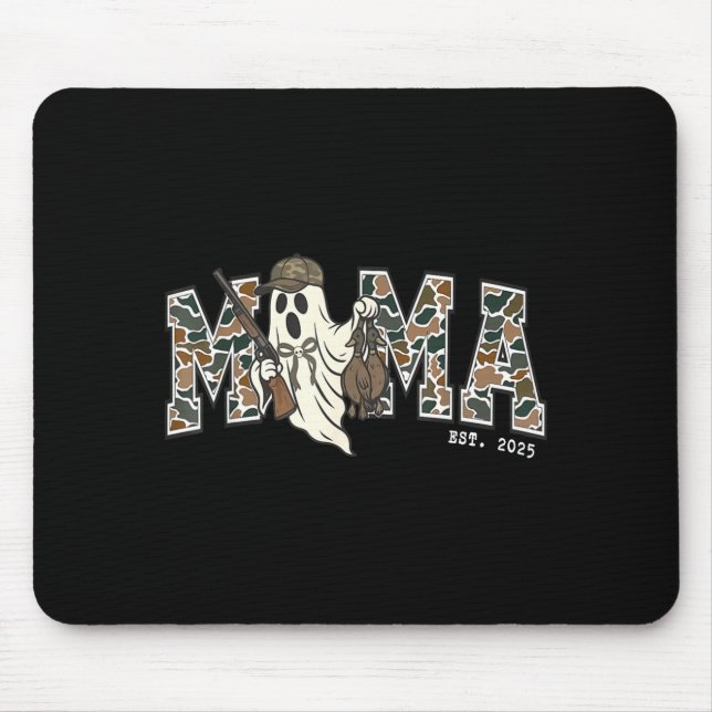 Camouflage Mallard Duck Retro Camo Hunting Mama Ha Mouse Mat (Front)
