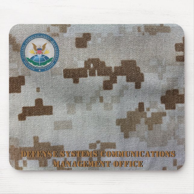 camouflage_marine_desert_06, dscmo_seal_4x4, De... Mouse Mat (Front)