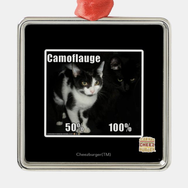 Camouflage Metal Tree Decoration (Front)