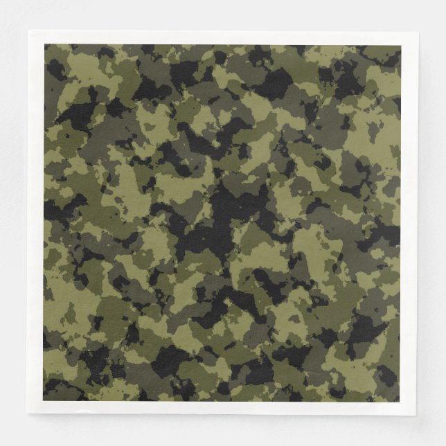 Camouflage military style napkin (Front)