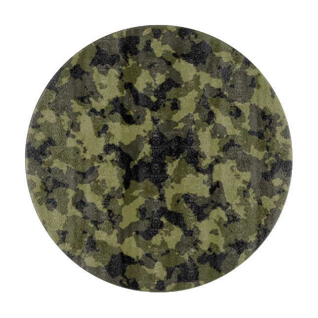Camouflage military style pattern cutting board (Front)