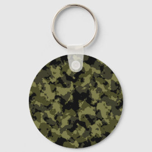 Camouflage military style pattern key ring