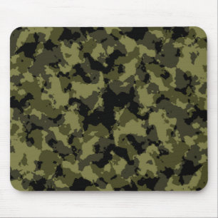 Camouflage military style pattern mouse mat