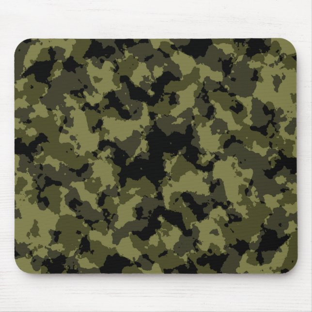 Camouflage military style pattern mouse mat (Front)