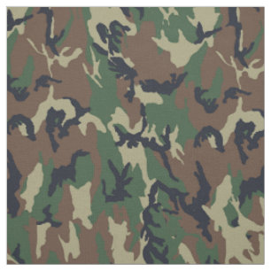 Camouflage Military Woodland Fabric