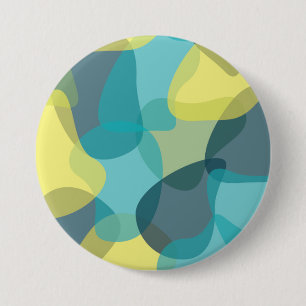 Camouflage, modern, cool, trendy, urban geometric 7.5 cm round badge