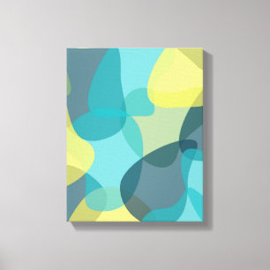 Camouflage, modern, cool, trendy, urban geometric canvas print