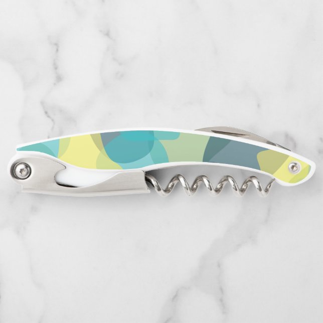 Camouflage, modern, cool, trendy, urban geometric corkscrew (Front)