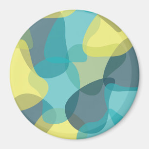 Camouflage, modern, cool, trendy, urban geometric magnet