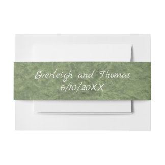 Camouflage Monogram Invitation Belly Band