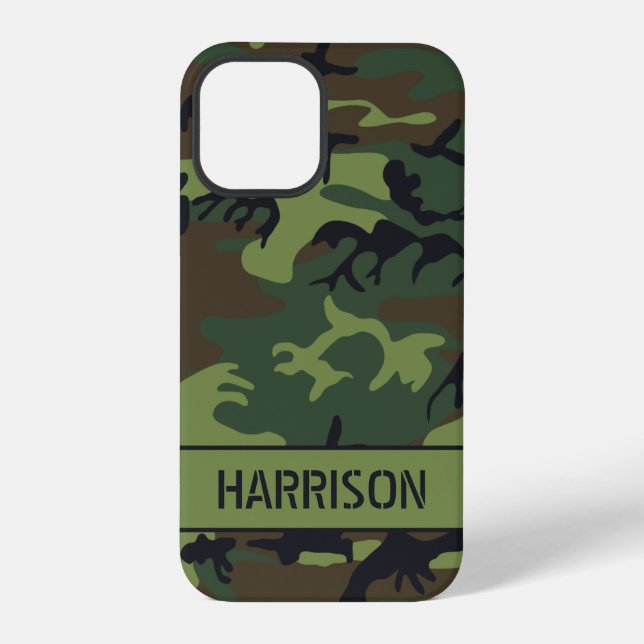 Camouflage Monogram iPhone Case (Back)