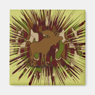 Camouflage Moose Break-out Camo Magnet