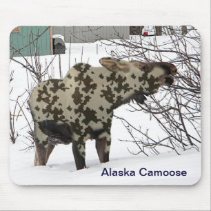 Camouflage Moose (Camoose) Mouse Mat
