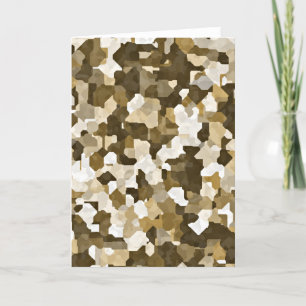 Camouflage note card