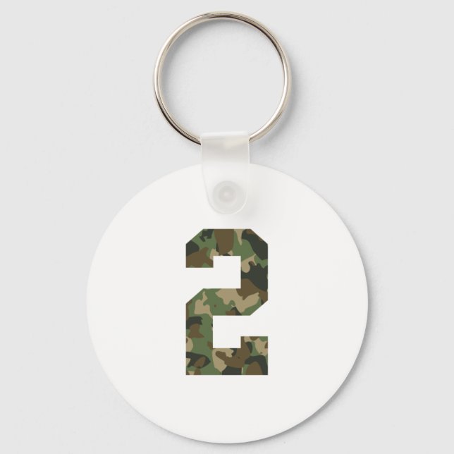 Camouflage Number 2 Key Ring (Front)