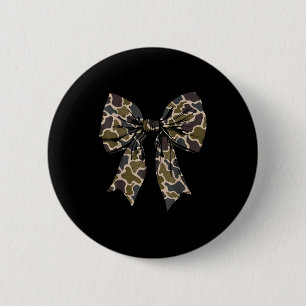 Camouflage Old Camo Bow Camo Coquette Bow Hunting  6 Cm Round Badge