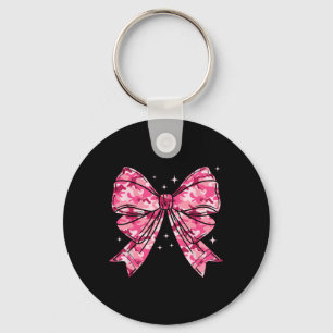 Camouflage Old Camo Bow Camo Coquette Bow Hunting Key Ring