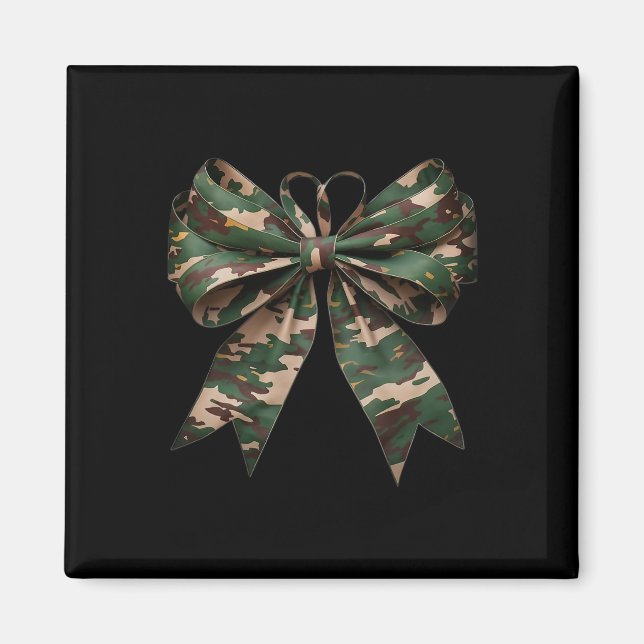 Camouflage Old Camo Bow Camo Coquette Bow Hunting  Magnet (Front)