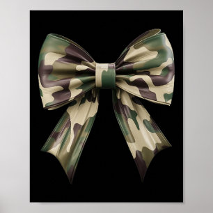 Camouflage Old Camo Bow Camo Coquette Bow Hunting Poster