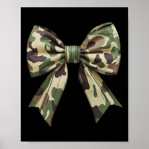 Camouflage Old Camo Bow Camo Coquette Bow Hunting Poster