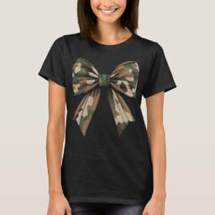 Camouflage Old Camo Bow Camo Coquette Bow Hunting T-Shirt