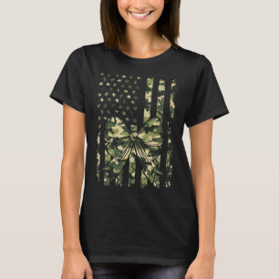 Camouflage Old Camo Bow Camo Coquette Bow Hunting T-Shirt