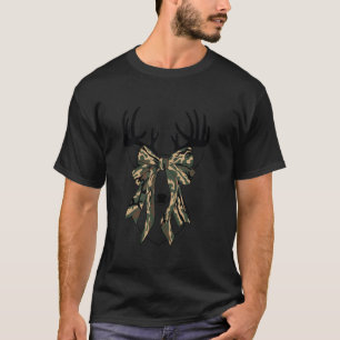 Camouflage Old Camo Bow Camo Coquette Bow Hunting T-Shirt