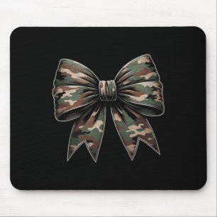 Camouflage Old Camo Bow Camo Women Coquette Bow Hu Mouse Mat