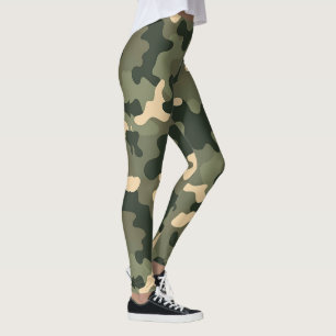 camouflage Olive Green Leggings