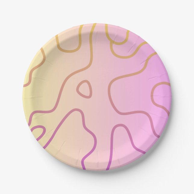 camouflage paper plate (Front)