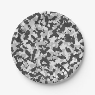 camouflage paper plate