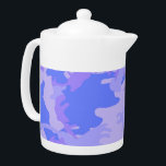 Camouflage Pastel Blue Abstract Pattern<br><div class="desc">Camouflage pastel blue abstract pattern design product. Personalise this template with your art or photo and customise it to your liking. The product features a blue and purple camouflage pattern.</div>
