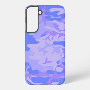 Camouflage Pastel Blue Abstract Pattern Samsung Galaxy Case