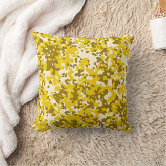 camouflage pattern 6  yellow cushion