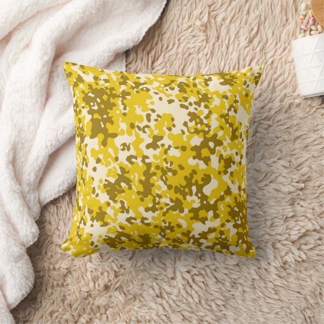 camouflage pattern 6  yellow cushion (Blanket)