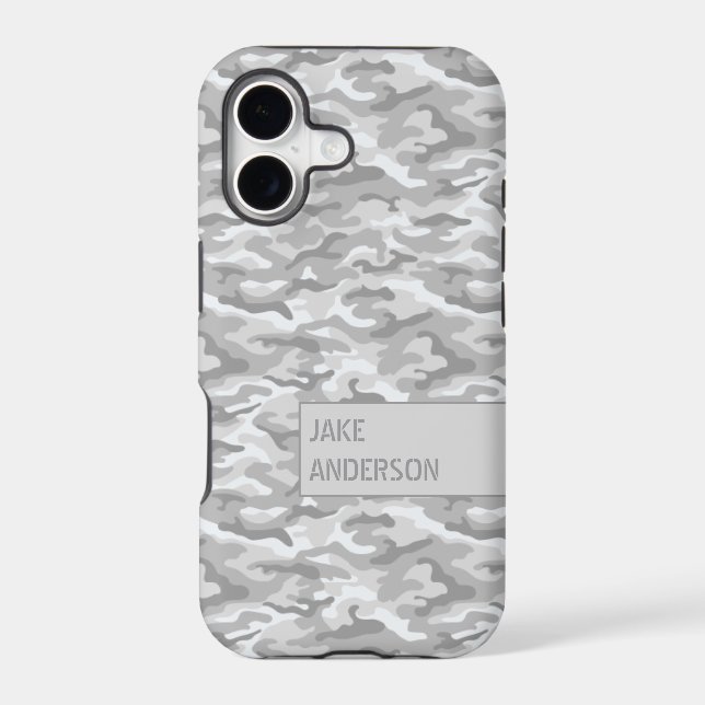 Camouflage Pattern in triple Grey (Back)