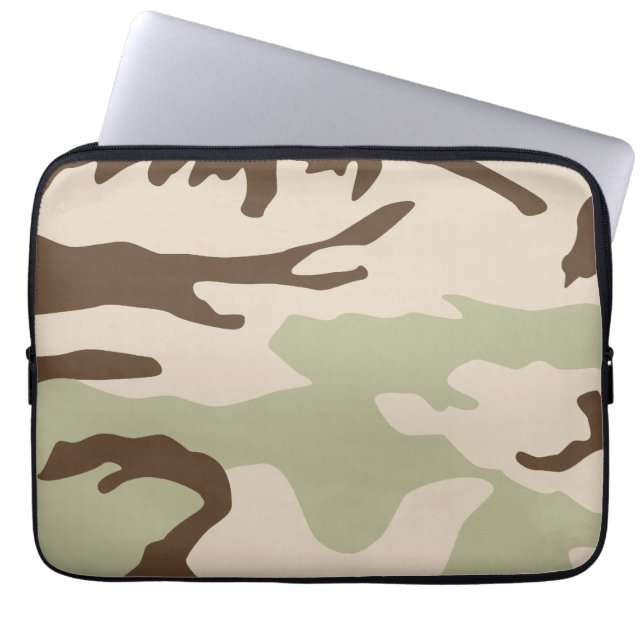 Camouflage Pattern Laptop Sleeve (Front)