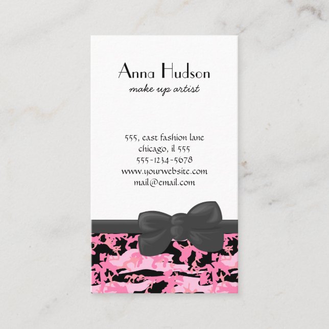 Camouflage Pattern, Military Pattern, Camo, Army Business Card (Front)