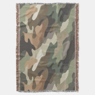 Camouflage Pattern Stylish Cosy Living Room Throw Blanket