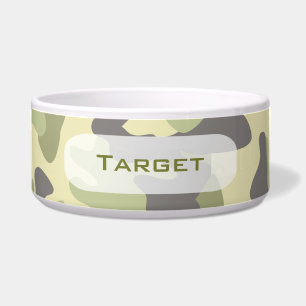Camouflage   Personalised Dog Dish
