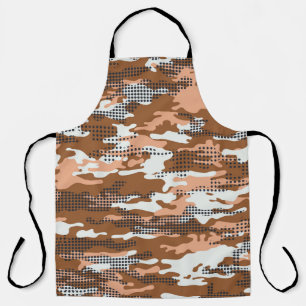 Camouflage Polka Dot: Abstract Seamless. Apron